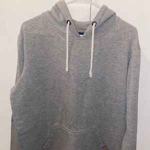 Gray Fleece Pullover Hoodie
